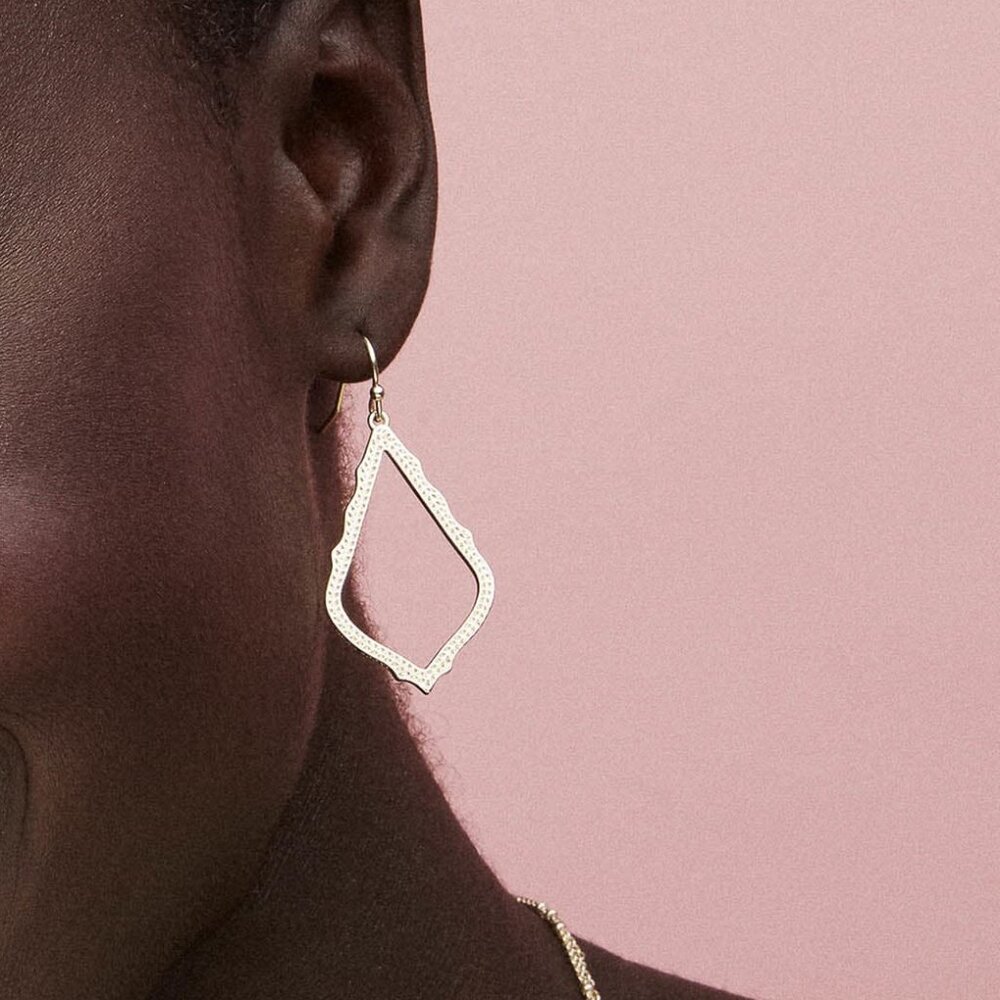 Kenda Scott Sophia Drop Earrings in Silver - Picture 2 of 4